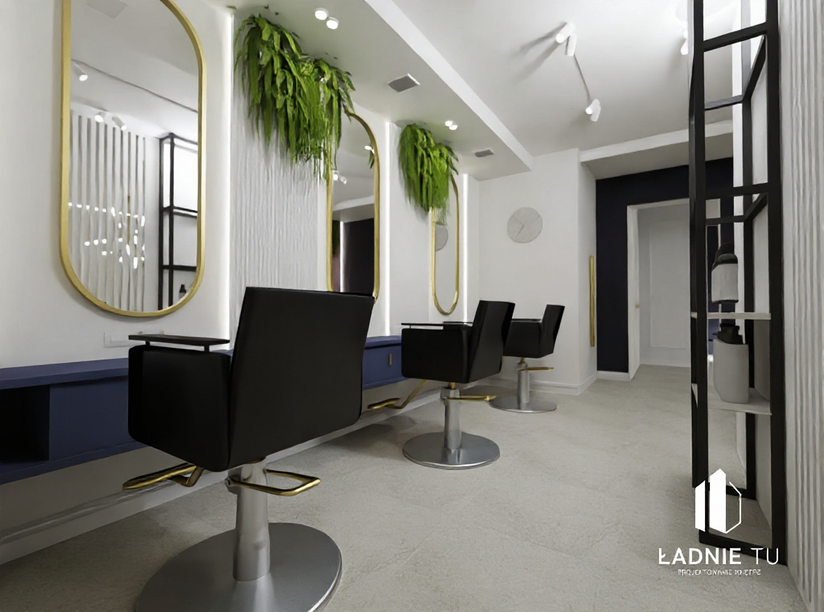 Projekt salonu fryzjerskiego w Sieradzu
