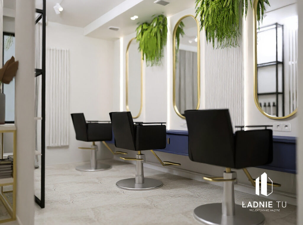 Projekt salonu fryzjerskiego w Sieradzu