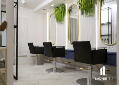 Projekt salonu fryzjerskiego w Sieradzu