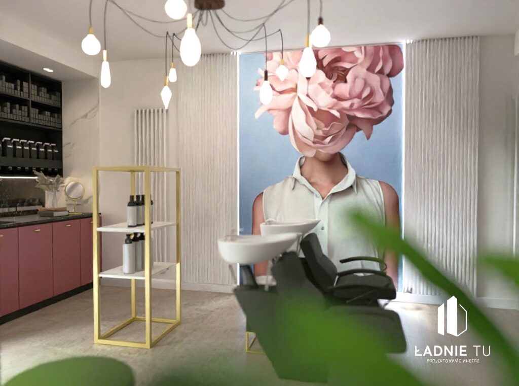 Projekt salonu fryzjerskiego w Sieradzu