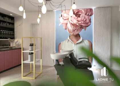 Projekt salonu fryzjerskiego w Sieradzu