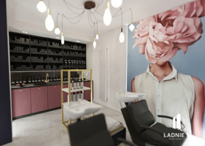 Projekt salonu fryzjerskiego w Sieradzu