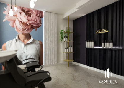 Projekt salonu fryzjerskiego w Sieradzu