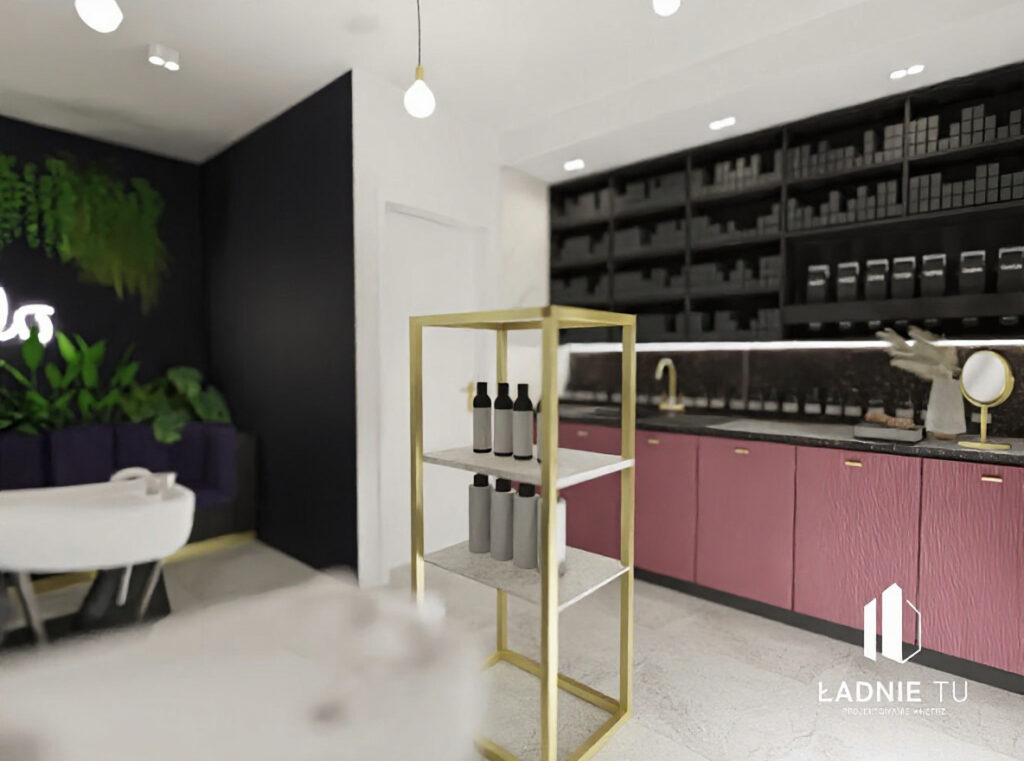 Projekt salonu fryzjerskiego w Sieradzu