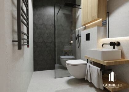 Projekt wnętrza domu w Zduńskiej Woli ul. Orzeszkowa