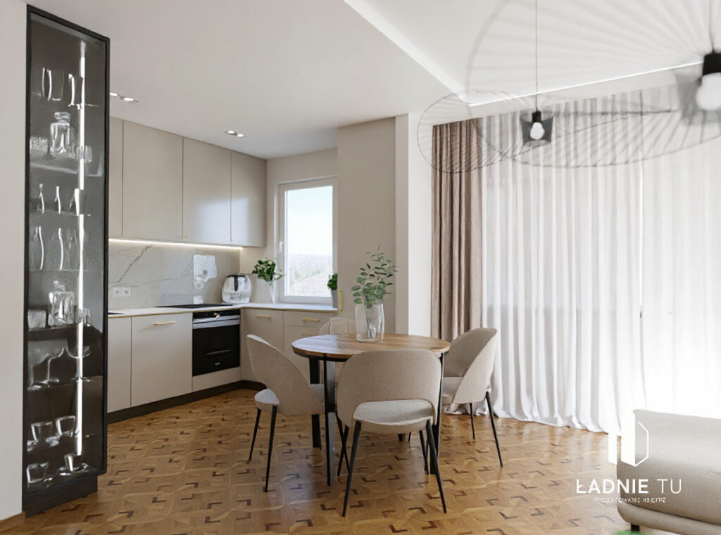 projekt mieszkania w bloku w Sieradzu