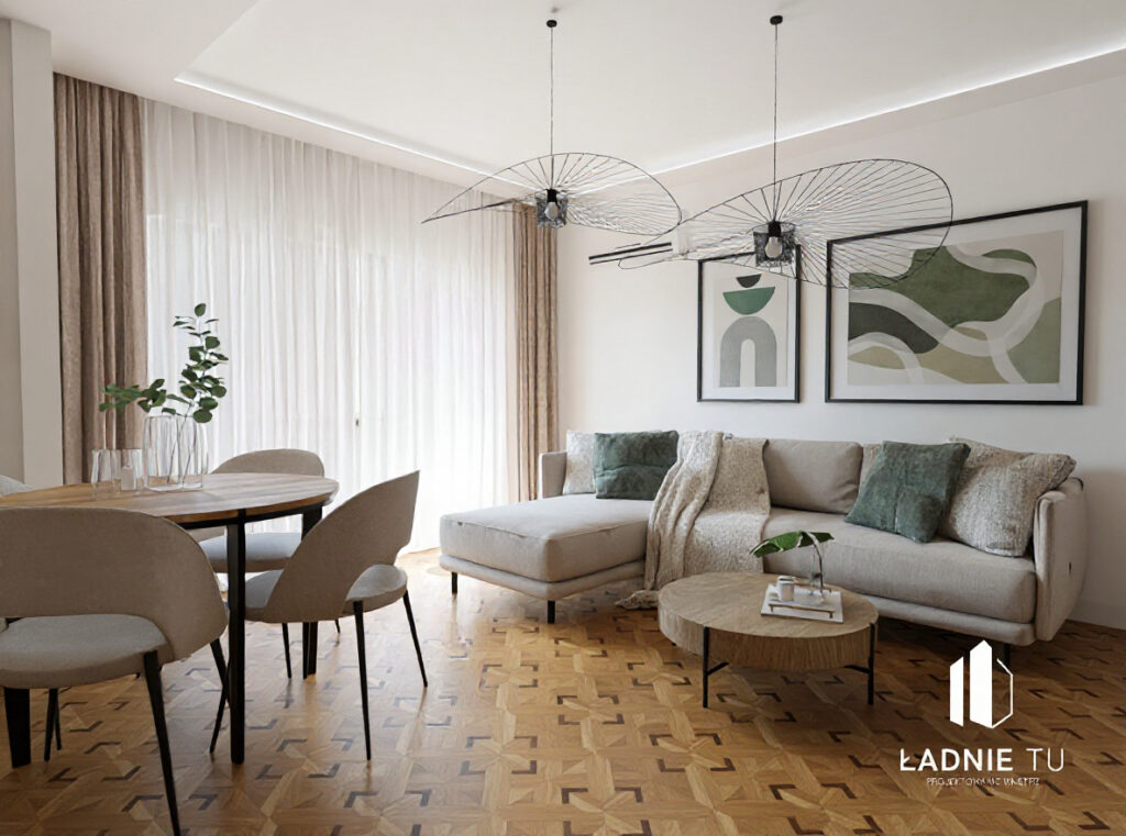 projekt mieszkania w bloku w Sieradzu