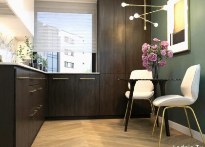 Projekt kuchni w bloku w Łodzi