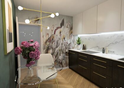 Projekt kuchni w bloku w Łodzi