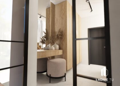 Projekt wnętrza domu w Zduńskiej Woli ul. Orzeszkowa