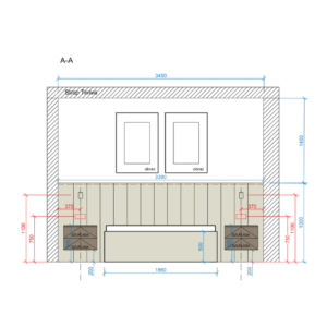 projekt mebli do wnetrza zdunska wola